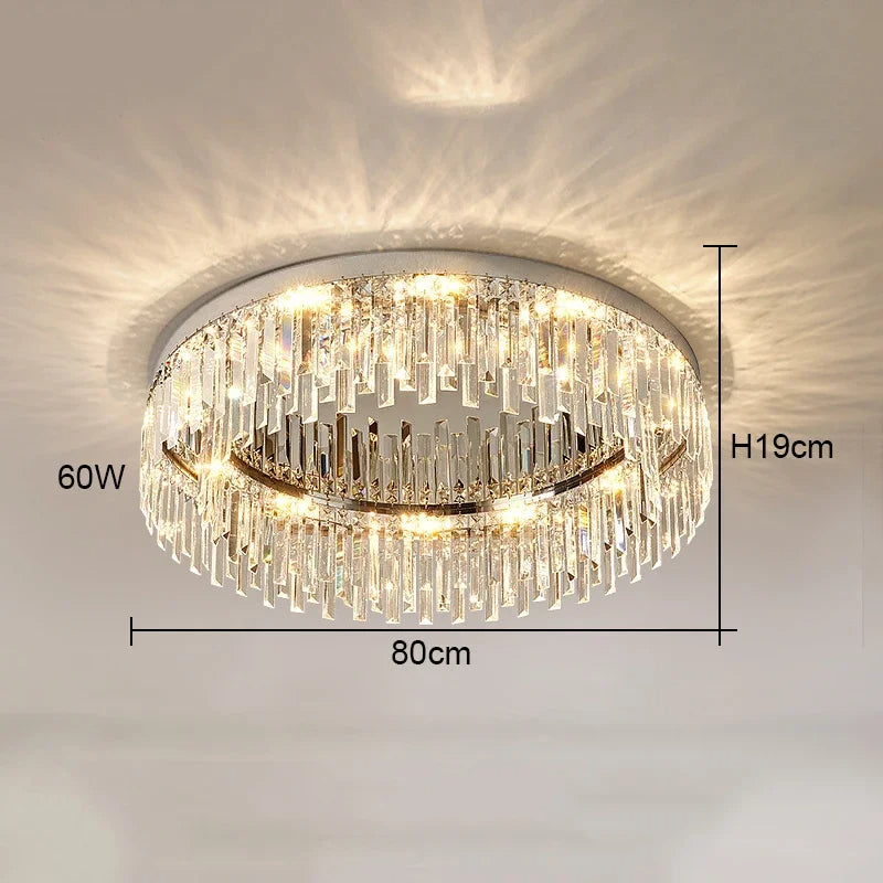 Clear Crystal chandelier - Xara Bay for dining room view 8