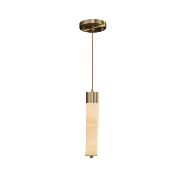 Copper Metal Linear chandelier - Viola House for dining room view 8