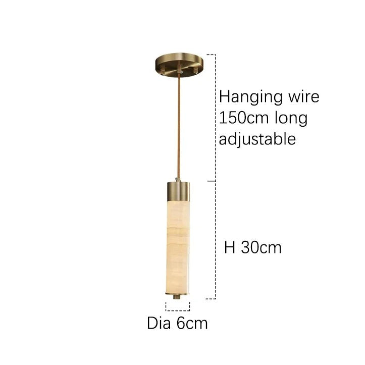 Copper Metal Linear chandelier - Viola House for dining room view 3