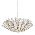 White Textile Candle chandelier - Nico Trace for dining room view 1
