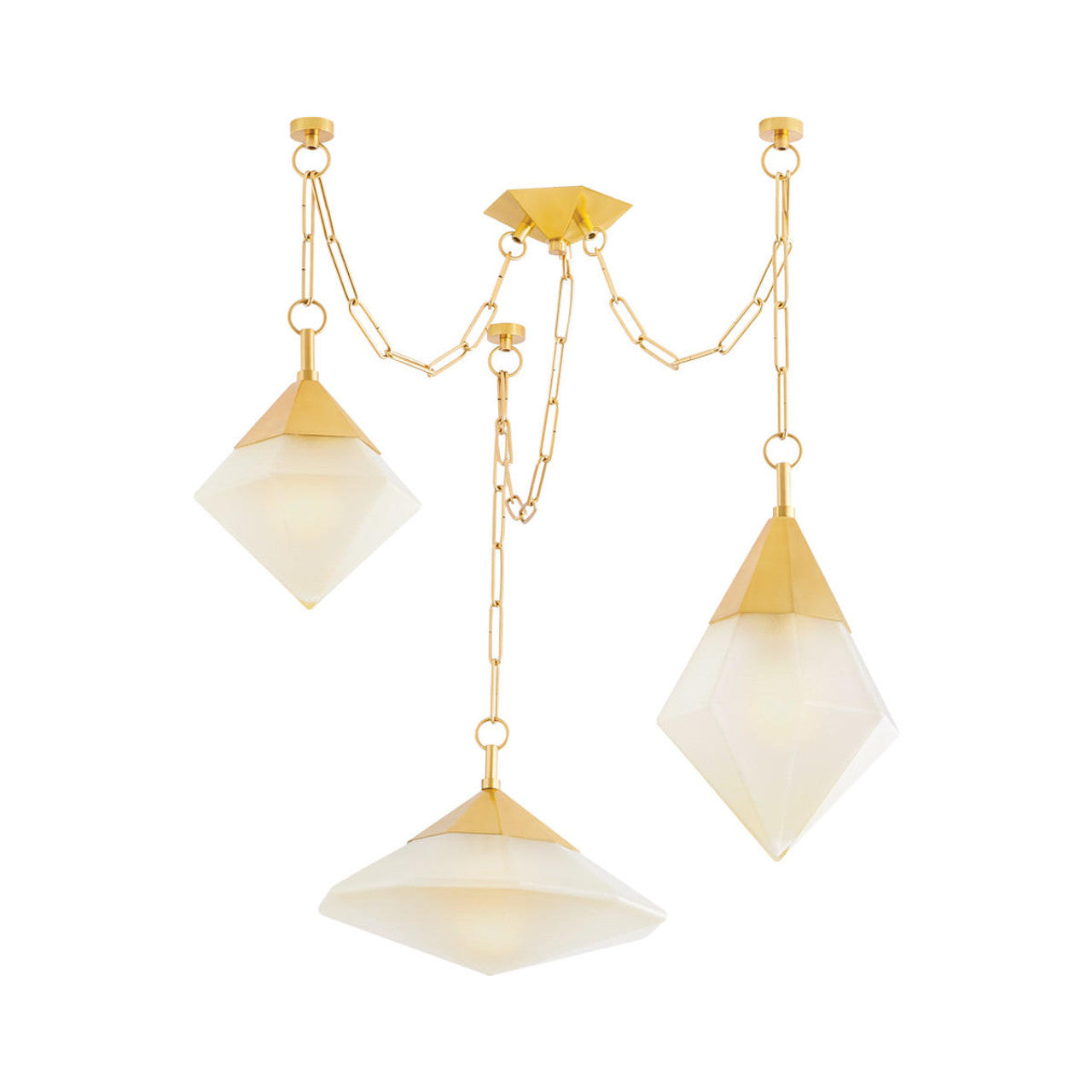 Clear Glass Linear chandelier - Dune Verge for dining room view 1