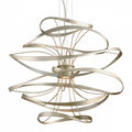 Silver Iron Round chandelier - Flora Nest for dining room view 1