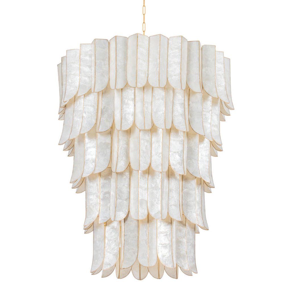 Gold Iron Candle chandelier - Caro Verge for dining room view 1