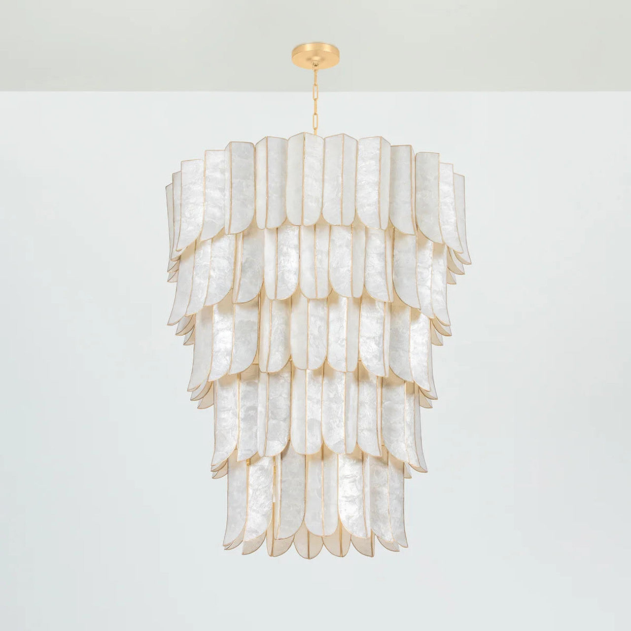 Gold Iron Candle chandelier - Caro Verge for dining room view 2