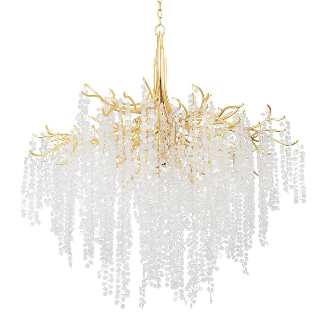 Clear Glass Candle chandelier - Gilda Trace for dining room view 1