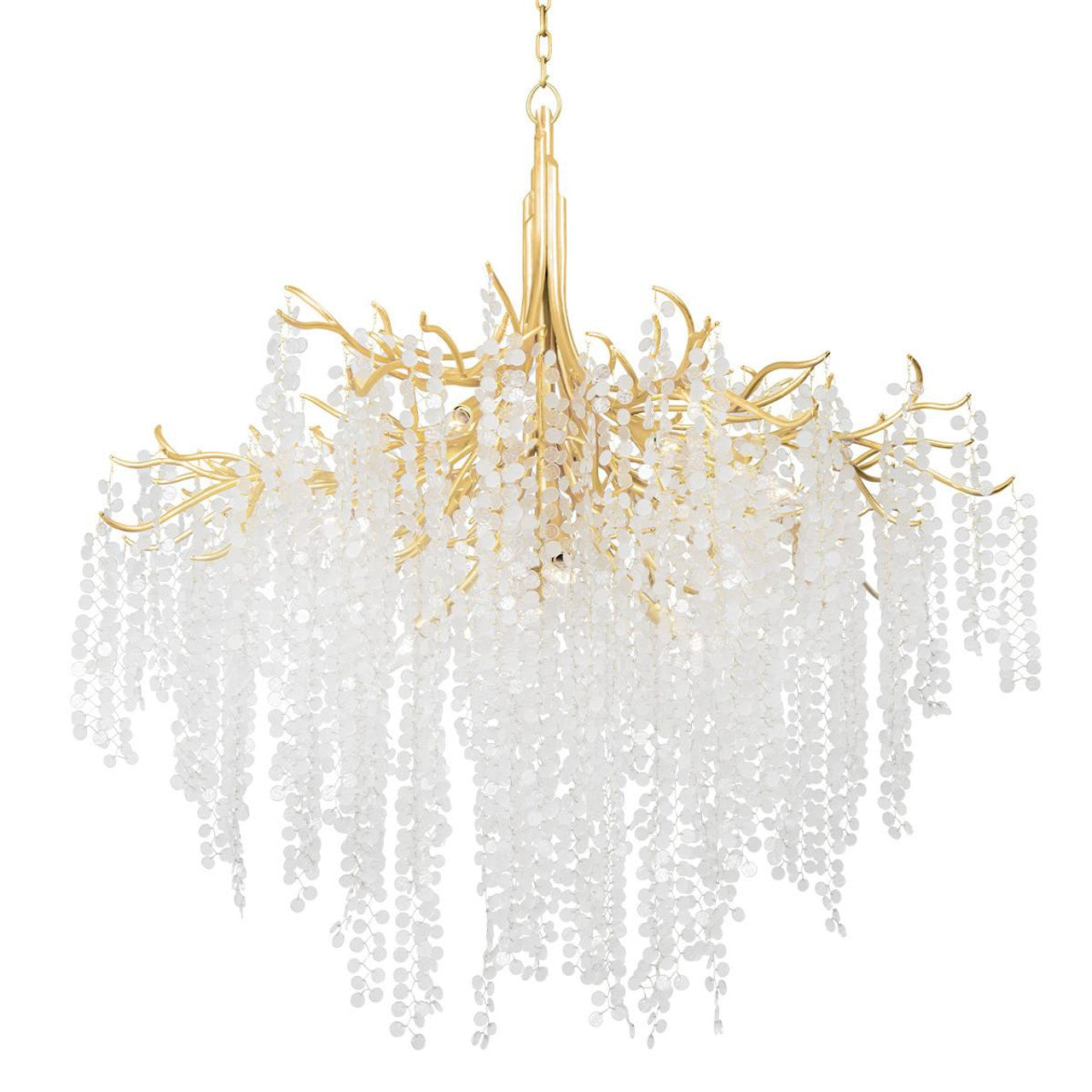 Clear Glass Candle chandelier - Gilda Trace for dining room view 1