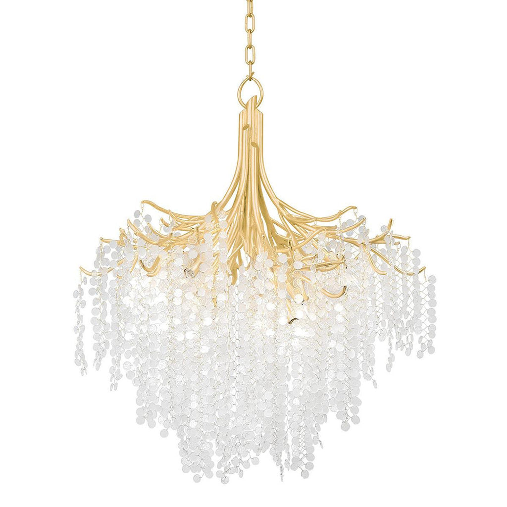 Clear Glass Candle chandelier - Gilda Trace for dining room view 2