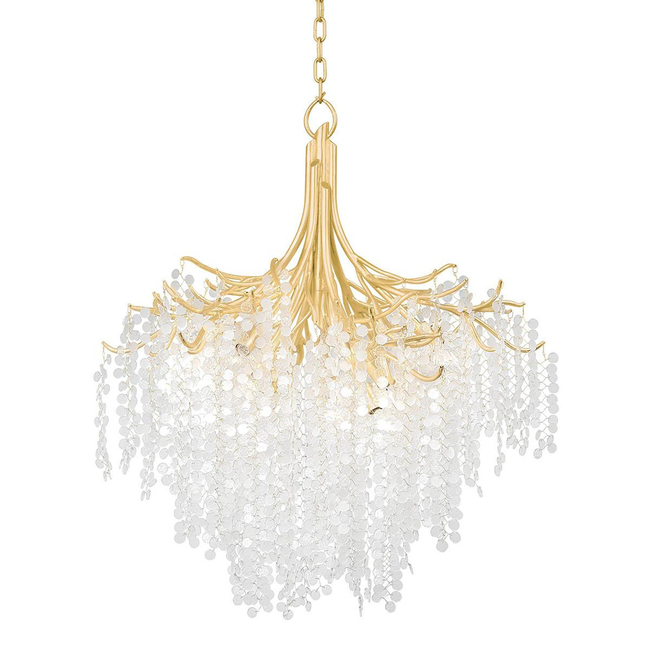 Clear Glass Candle chandelier - Gilda Trace for dining room view 2
