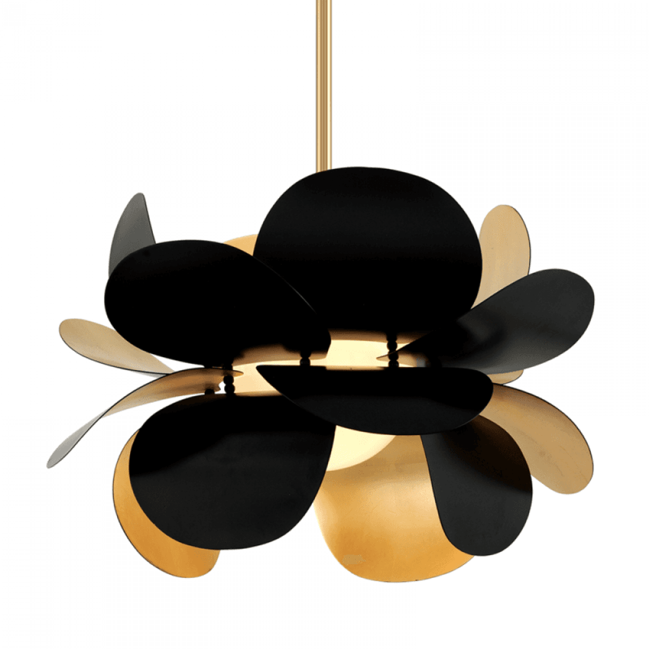 Chrysalis Pendant, 9-Light, Modern Brass, White Crystal, 20.5"W (131142-SKT-LONG-86-WP0756 5YZVFE)