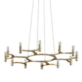Silver Iron chandelier - Halo Nest for dining room view 1