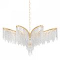 Gold Steel Candle chandelier - Nico Peak for dining room view 1