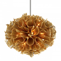 Gold Iron Candle chandelier - Ansel Nest for dining room view 1