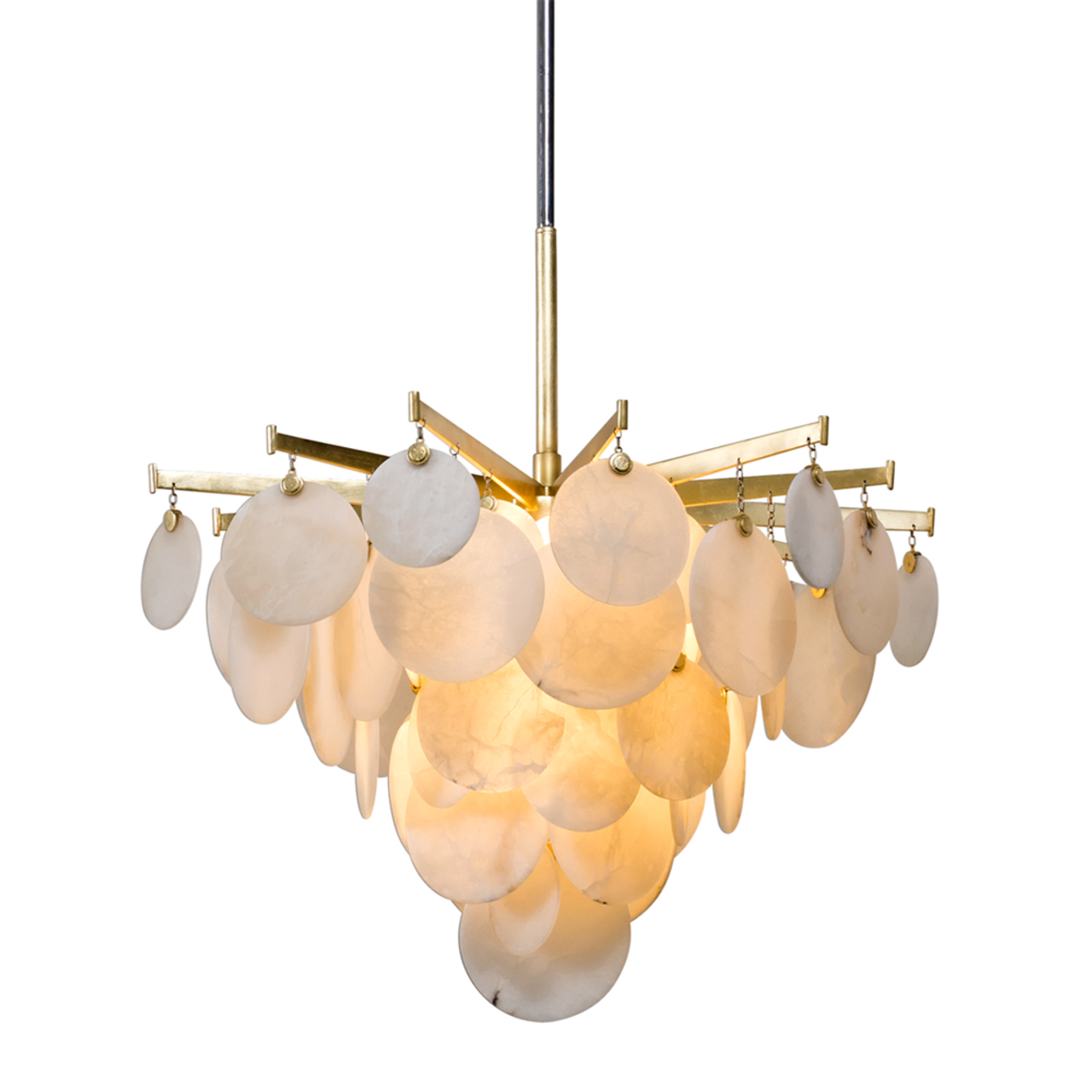 Silver Iron chandelier - Halo Nest for dining room view 3