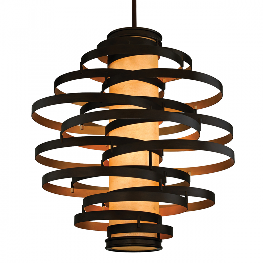 Silver Iron chandelier - Della Nest for dining room view 1