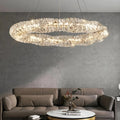 Clear Crystal Round chandelier - Kestrel Lane for dining room view 1