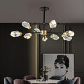 Black Crystal Branch chandelier - Onda Bay for dining room view 1
