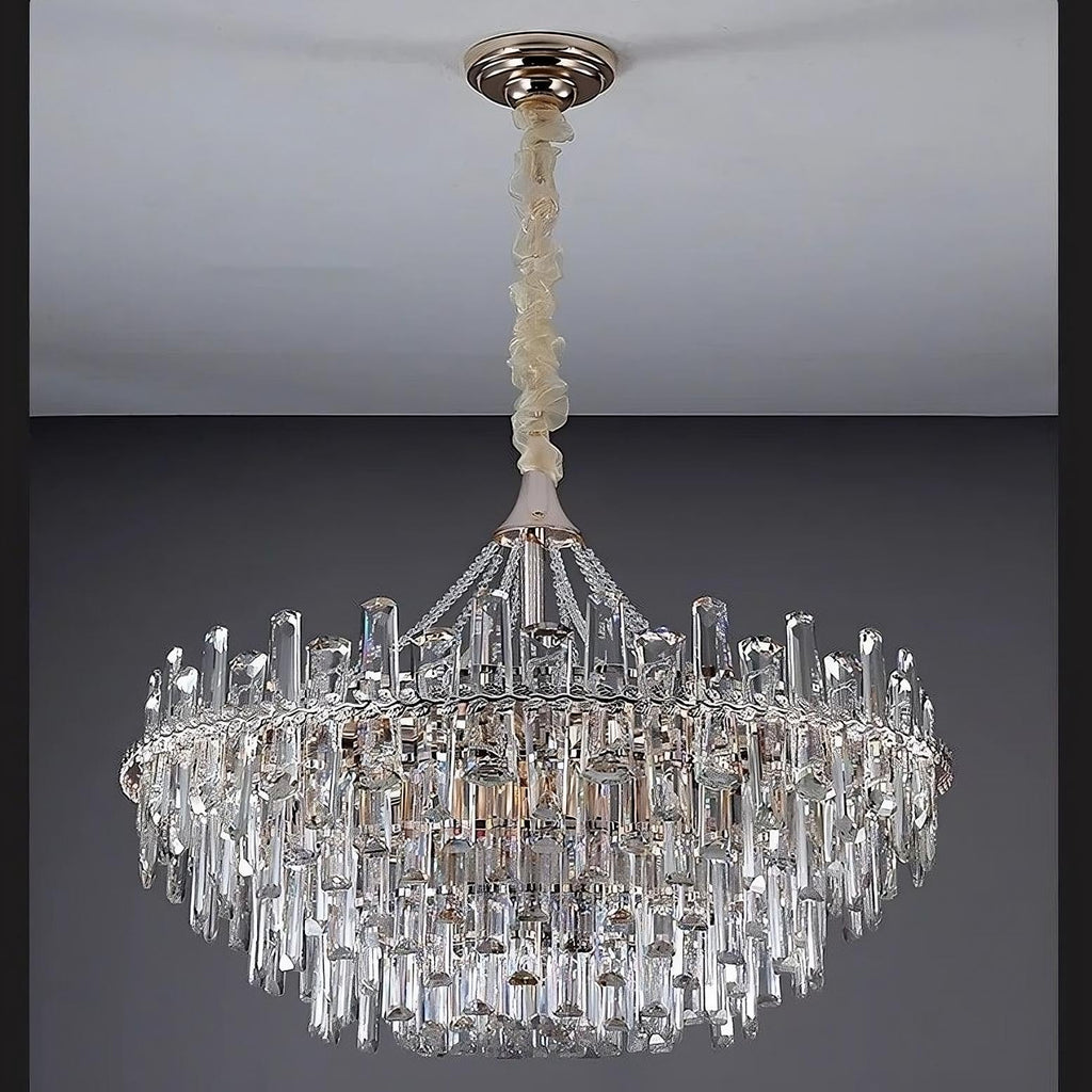 Clear Crystal chandelier - Maia Bay for dining room view 3