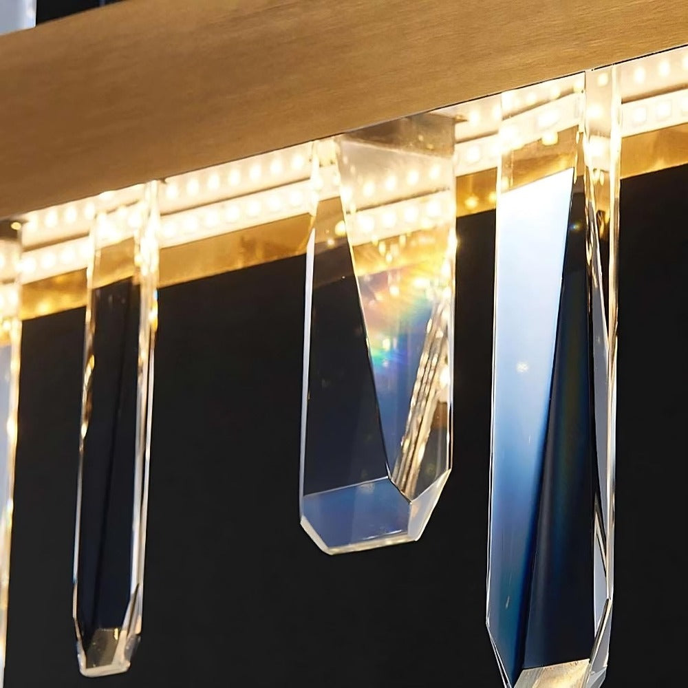 Clear Crystal chandelier - Hollis Court for dining room view 3
