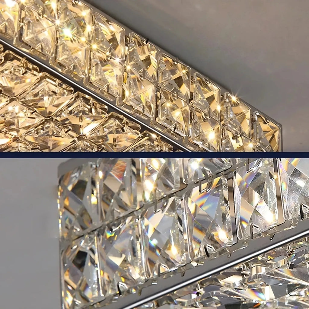 Clear Crystal chandelier - Faye Lane for dining room view 4