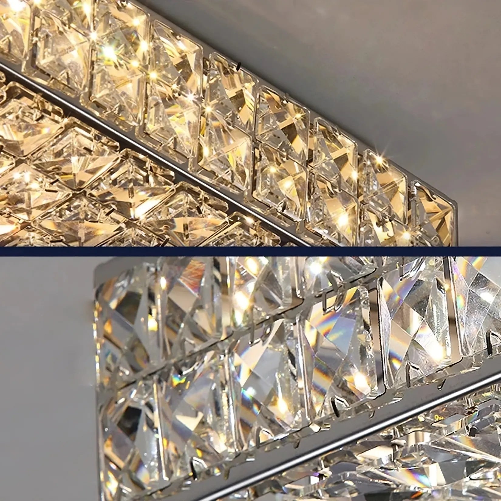 Clear Crystal chandelier - Faye Lane for dining room view 4