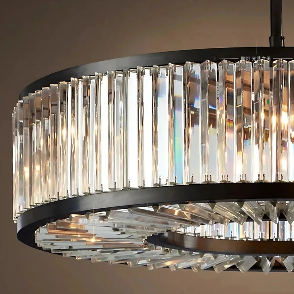 Clear Crystal chandelier - Evren Bay for dining room view 4
