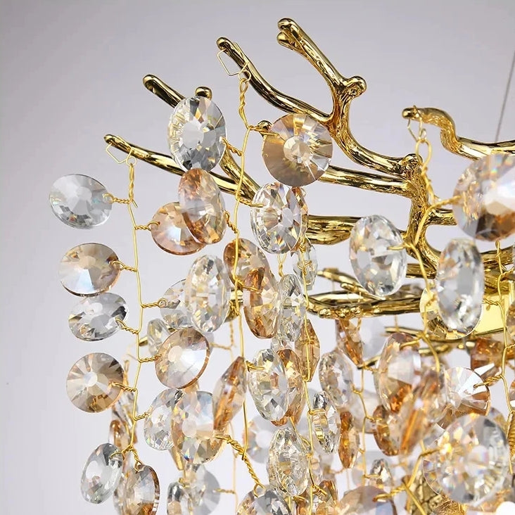 Clear Crystal chandelier - Xara Lane for dining room view 6