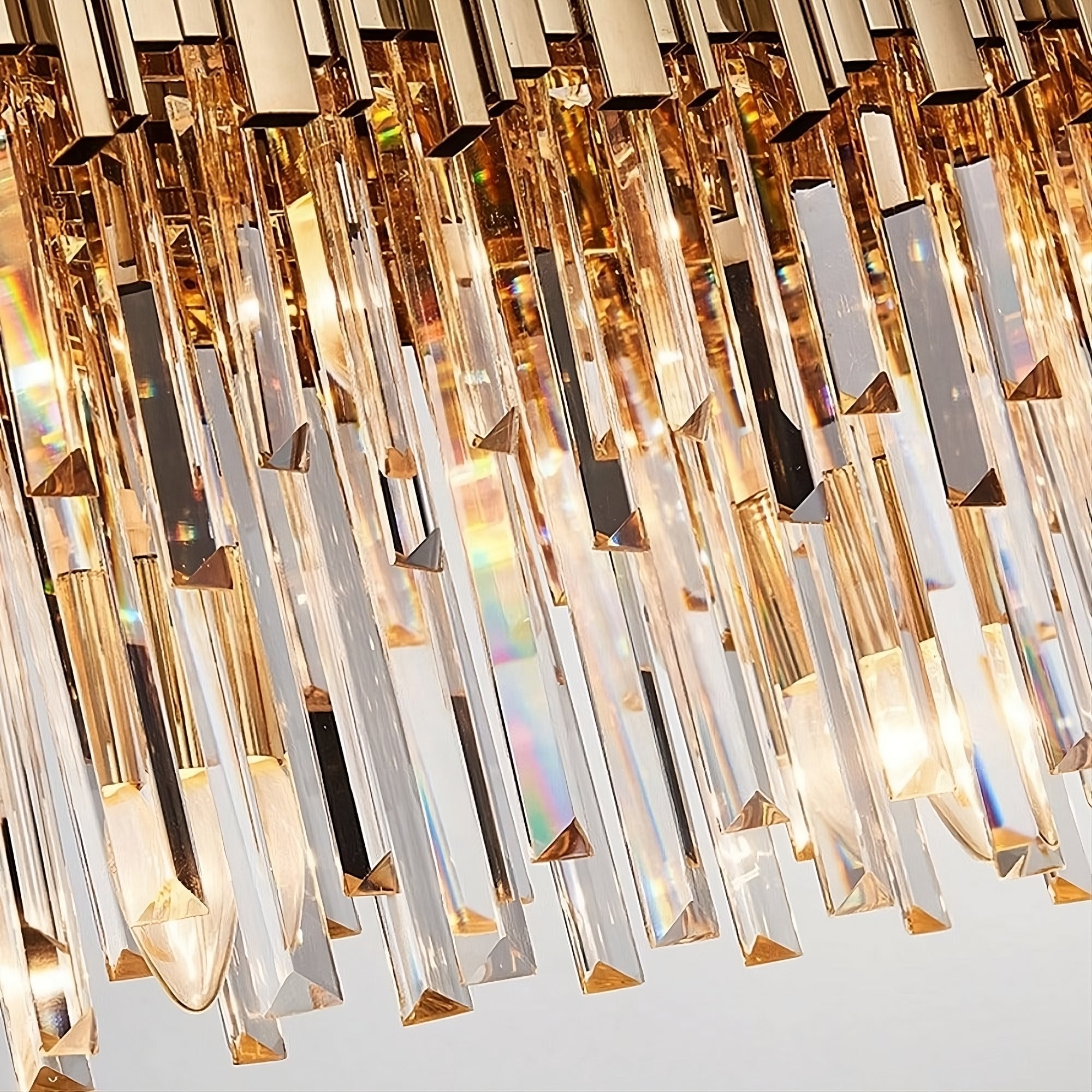 Clear Crystal Round chandelier - Aurelia Lane for dining room view 5