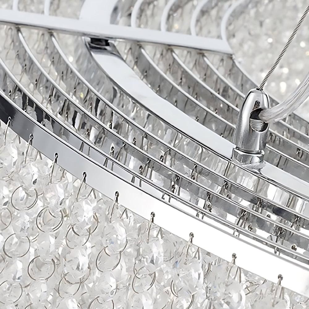 Clear Crystal chandelier - Faye Bay for dining room view 3