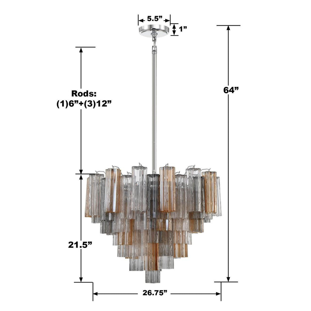 Addis 12 Light Chandelier