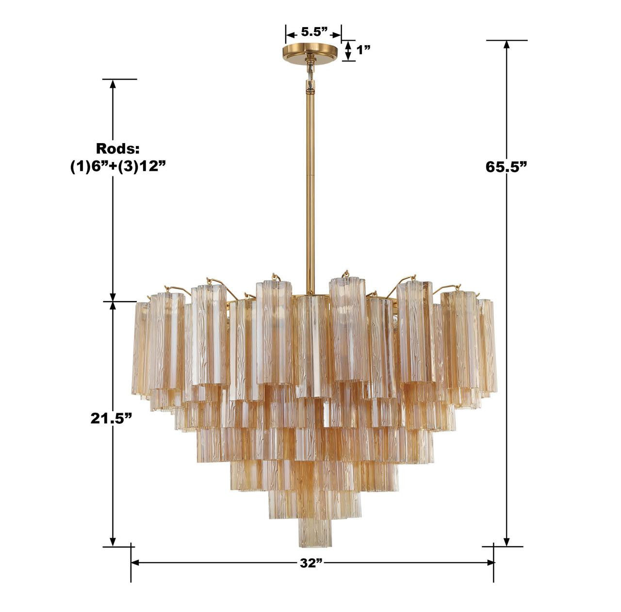Addis 12 Light Chandelier