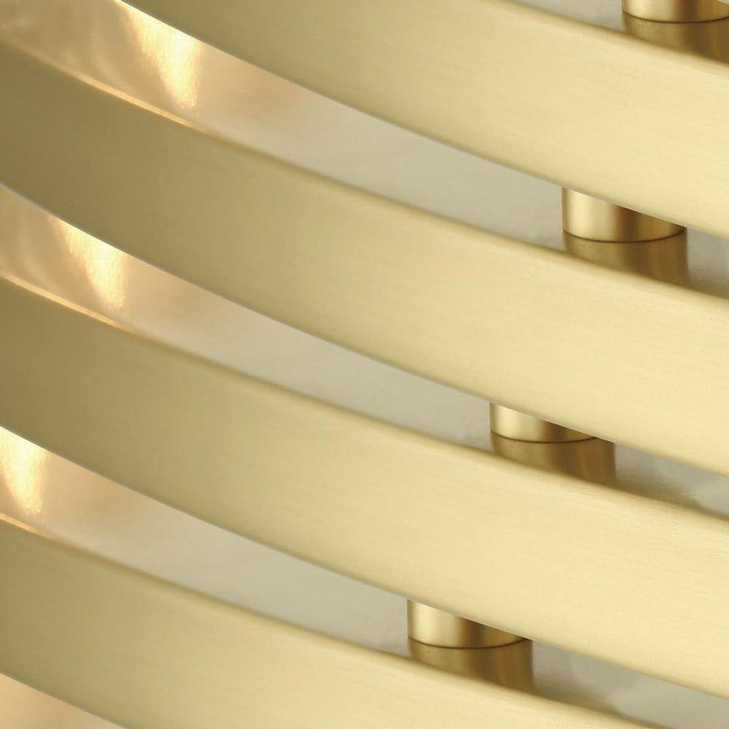 White Brass Linear chandelier - Piper Nest for dining room view 4