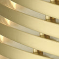 White Brass Linear chandelier - Piper Nest for dining room view 2