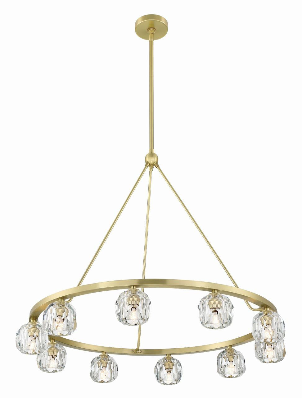 Clear Crystal chandelier - Solene Trace for dining room view 6
