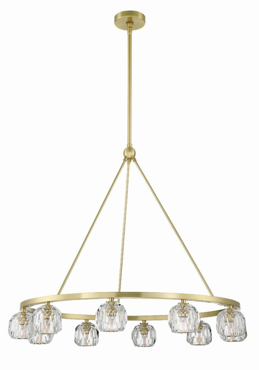 Clear Crystal chandelier - Solene Trace for dining room view 4