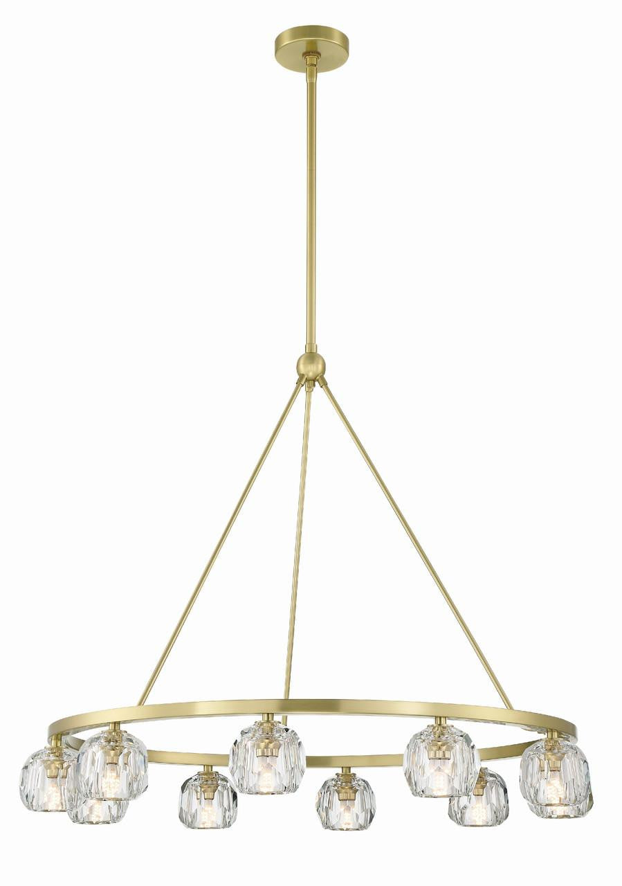 Clear Crystal chandelier - Solene Trace for dining room view 5