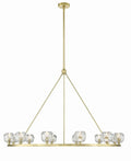 Clear Crystal chandelier - Isla Trace for dining room view 1