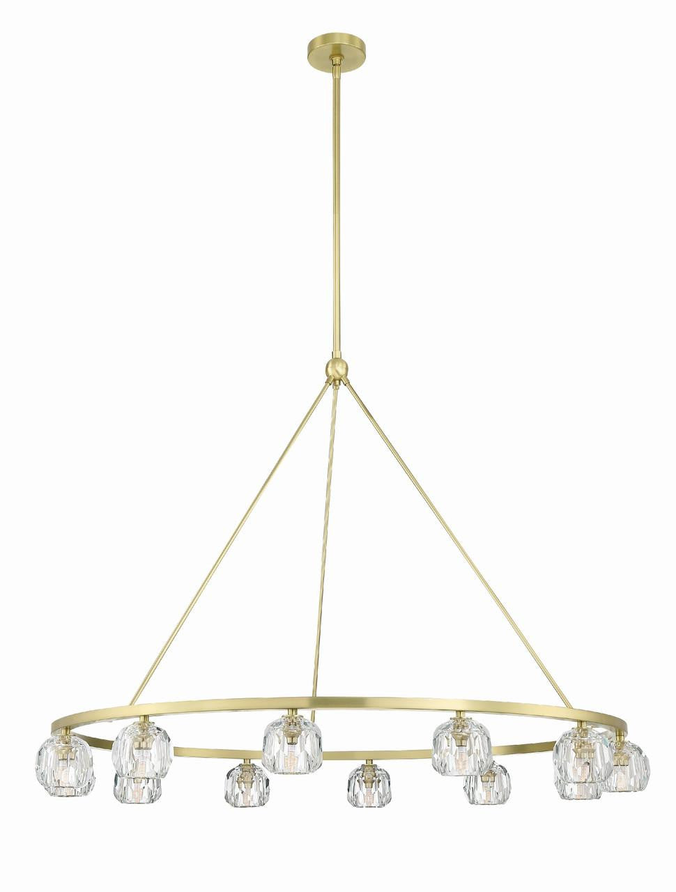 Clear Crystal chandelier - Isla Trace for dining room view 5