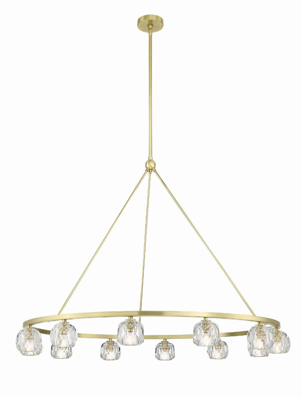 Clear Crystal chandelier - Isla Trace for dining room view 6