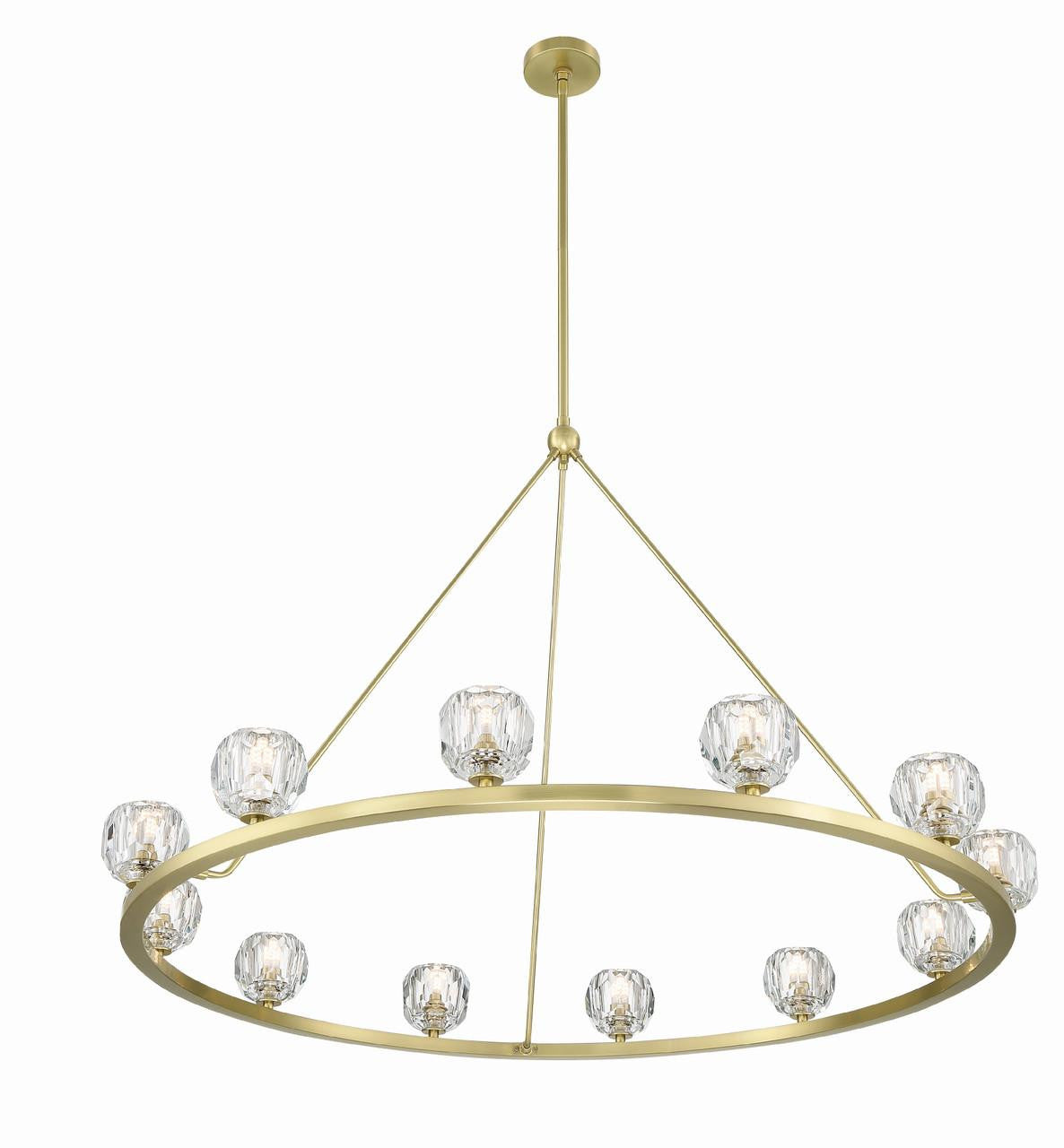 Clear Crystal chandelier - Solene Trace for dining room view 8
