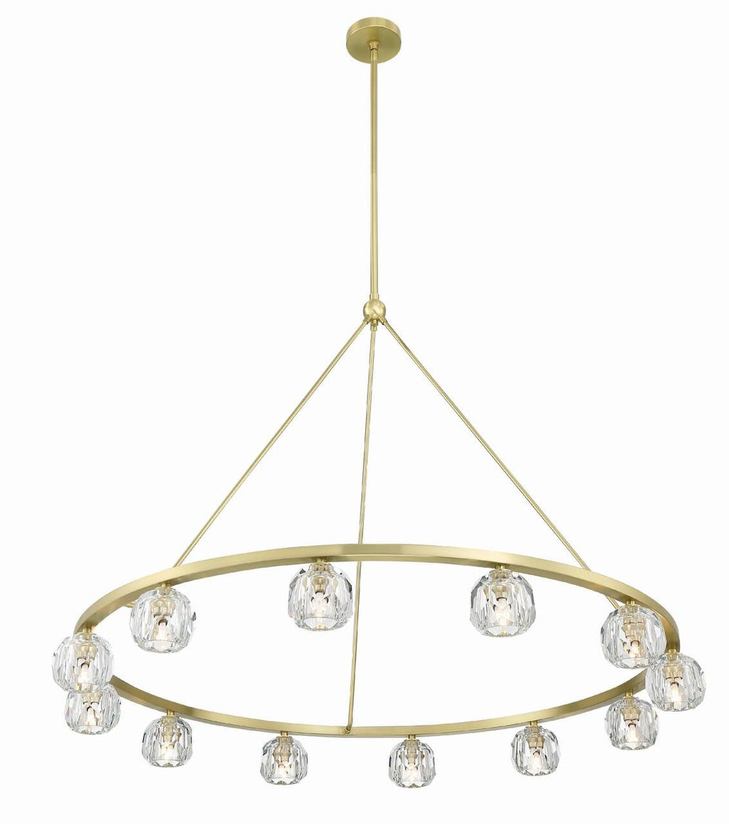 Clear Crystal chandelier - Isla Trace for dining room view 4