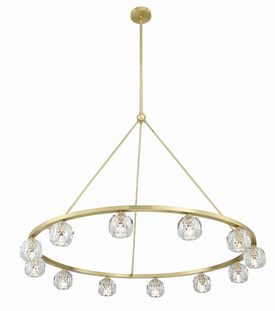 Clear Crystal chandelier - Isla Trace for dining room view 4