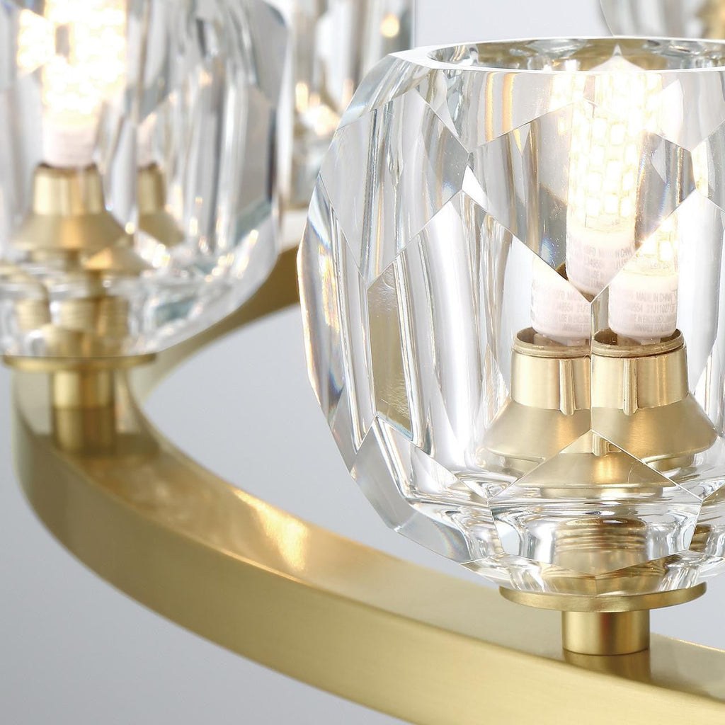 Clear Crystal chandelier - Ansel Trace for dining room view 4