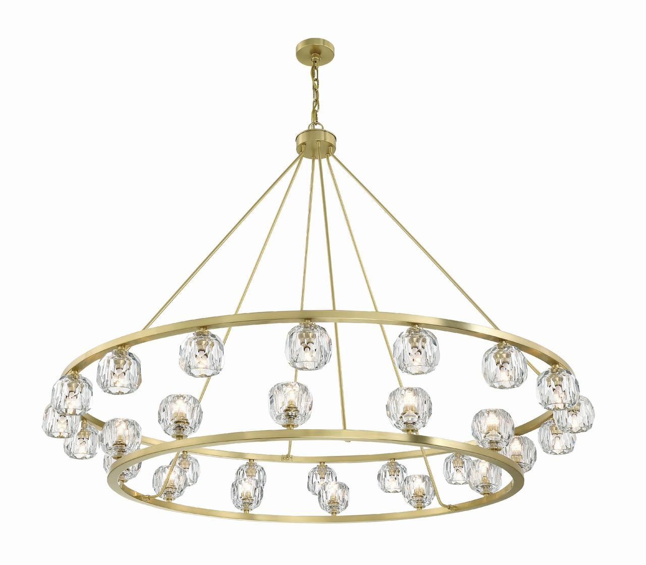 Clear Crystal chandelier - Ansel Trace for dining room view 5