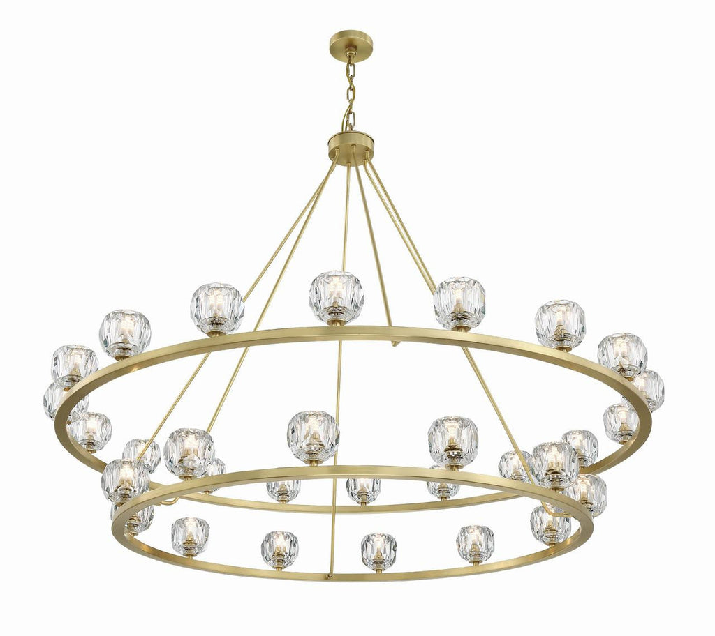 Clear Crystal chandelier - Ansel Trace for dining room view 3