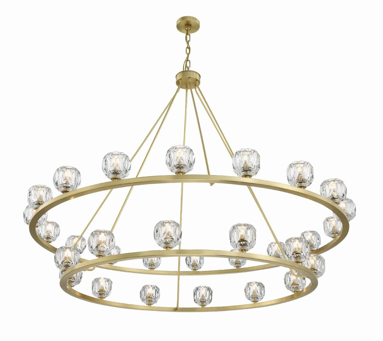 Clear Crystal chandelier - Ansel Trace for dining room view 3