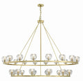 Clear Crystal chandelier - Ansel Trace for dining room view 1