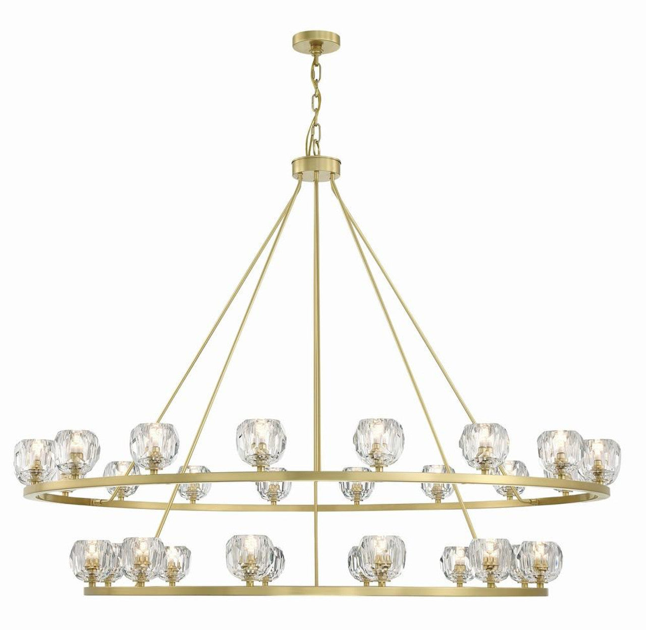Clear Crystal chandelier - Ansel Trace for dining room view 1