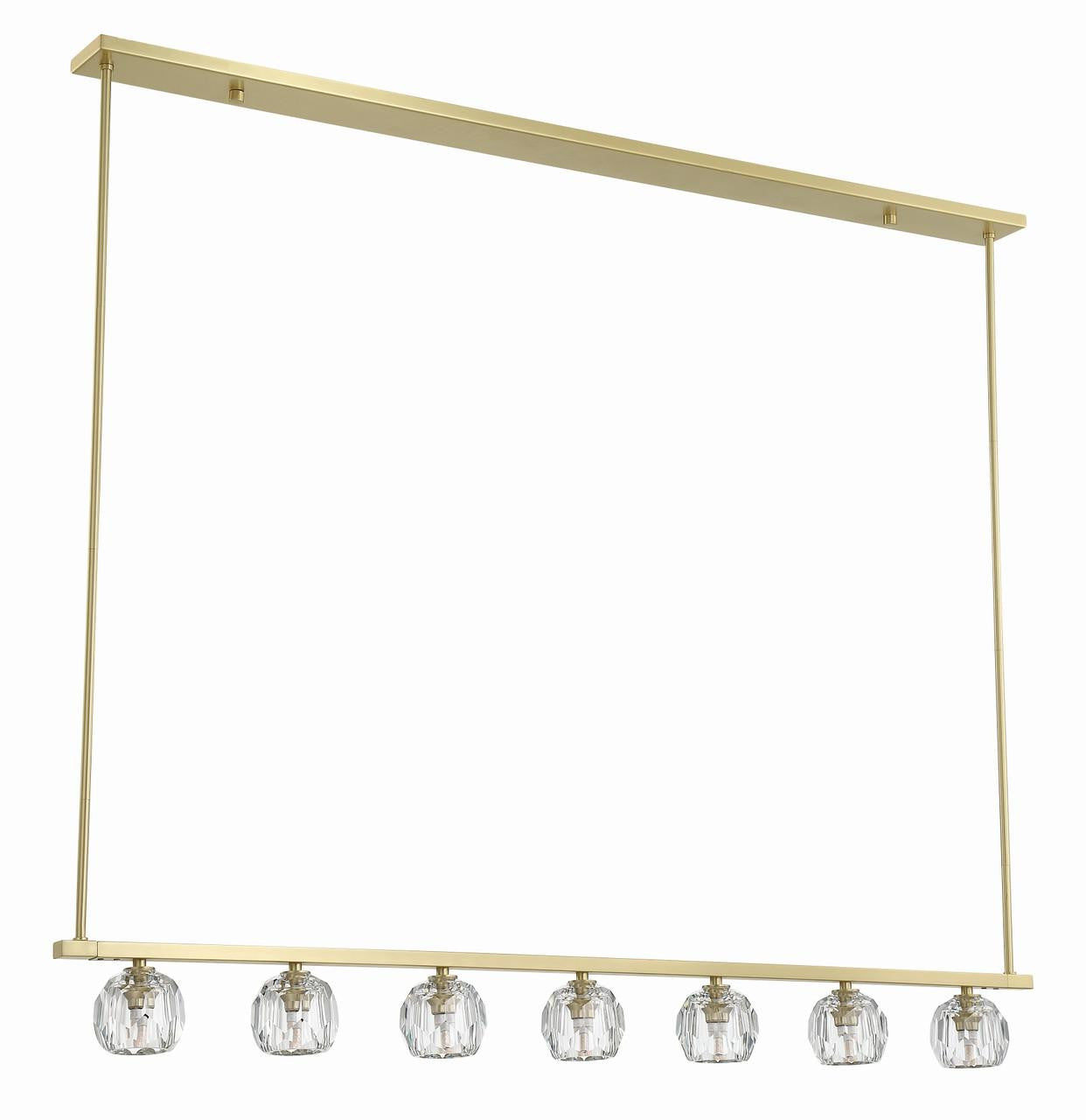 Clear Crystal chandelier - Isla Trace for dining room view 8