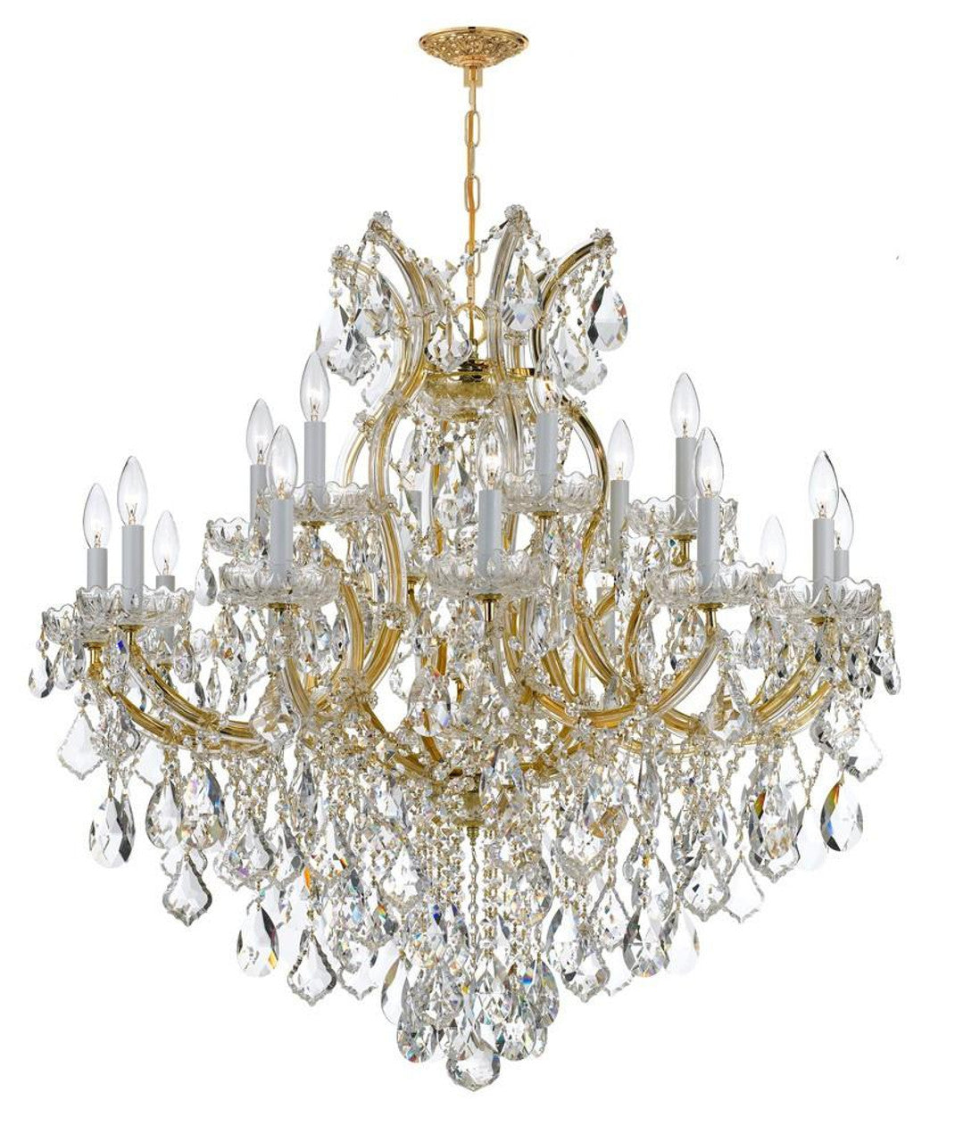 Clear Glass chandelier - Soren Trace for dining room view 3