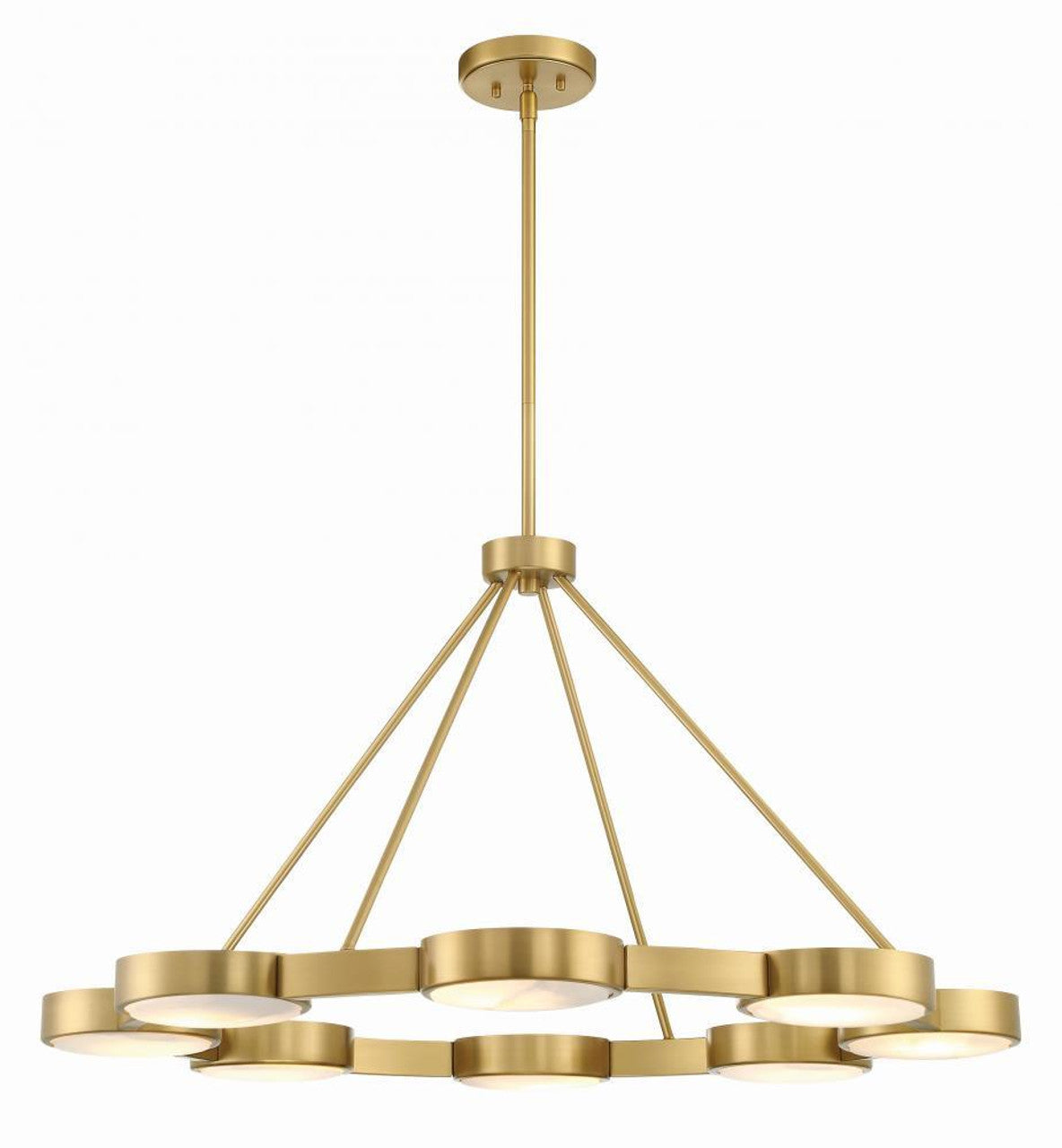 White Alabaster Linear chandelier - Keira Nest for dining room view 4